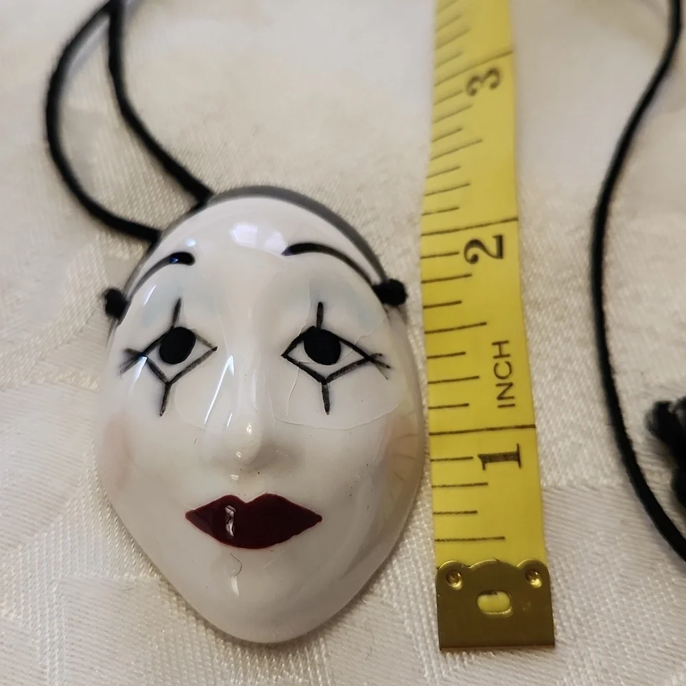 Vintage Theater Mask Necklace